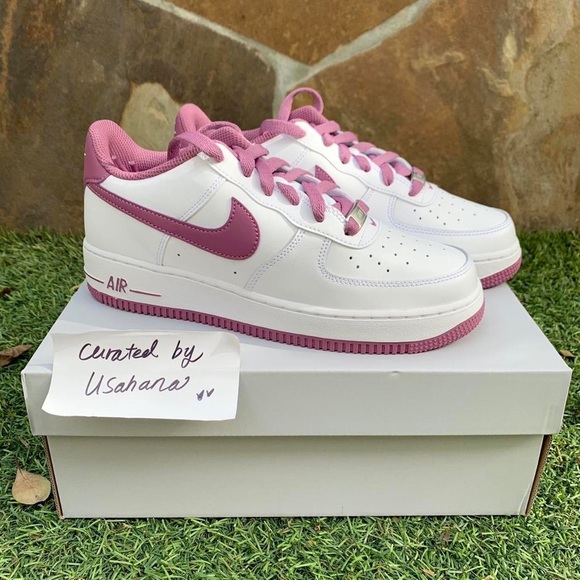 Nike Air Force 1 white berry shoes - Picture 3 of 4